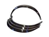 Trim fender stainless complete kit Bonnet, fenders and wings