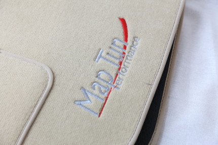 Complete set of MapTun beige textile interior mats for saab 9.5 1998-2007 SAAB Accessories