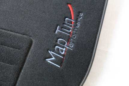 Complete set of grey MapTun textile mats for saab 9.3 2008-2012 (except Convertible) SAAB Accessories