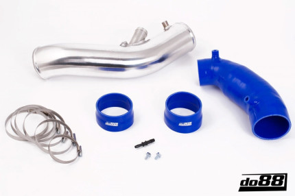 Inlet pipe with blue hoses for SAAB 9-3 2.8T V6 2006-2011 (BLUE) Turbochargers and related
