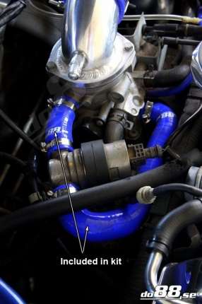 Kit black hose silicone valve idle speed / Dump Valve Saab 900 and 9.3 Engine