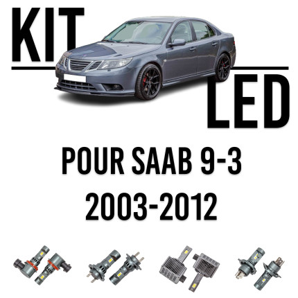 LED bulbs kit for headlights for Saab 9-3 NG from 2003-2012 Others interior equipments