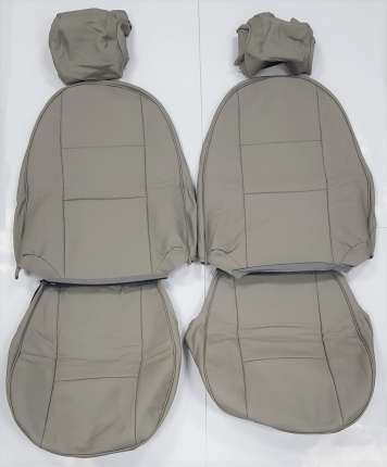 Front leather seat covers in beige/Parchment for Saab 900 NG CV 1994-1998 Others interior equipments
