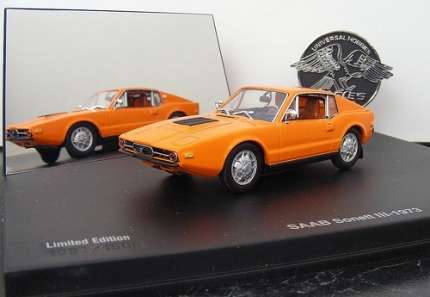 SAAB SONETT III 1973  au 1/43 eme Cadeaux: livres, SAAB minatures...