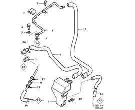 Hose, Crankcase breather N°2  saab 9.3 New PRODUCTS
