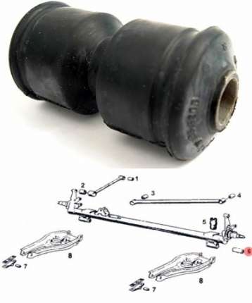 Bushing suspension axle body for saab 90,99 and 900 Rear suspension