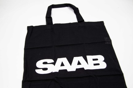 SAAB Bolsa de transporte negro Algodón Regalos: libros, miniaturas SAAB...