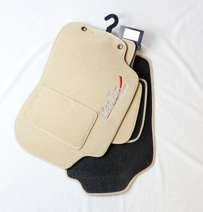 Complete set of MapTun beige textile interior mats for saab 9.5 1998-2007 Others interior equipments