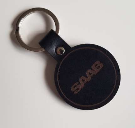Leather saab keyring saab gifts: books, saab models and merchandise