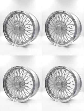 Jeu complet 4 jantes forgées cross spokes SAAB 