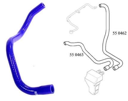 Manguera de silicona n°2 saab 9.3 Sistema de lubricación