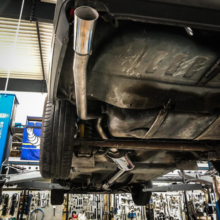 NEW Stainless-Steel Exhaust System with Oval Tailpipe (SAAB C900) Exhaust system