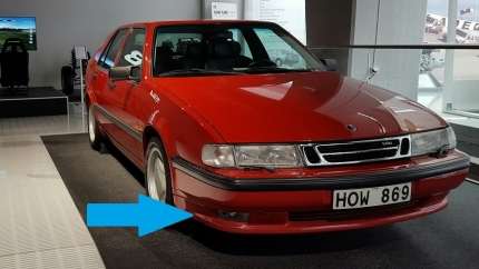 Spoiler avant version AERO pour saab 9000 Aero Pare chocs