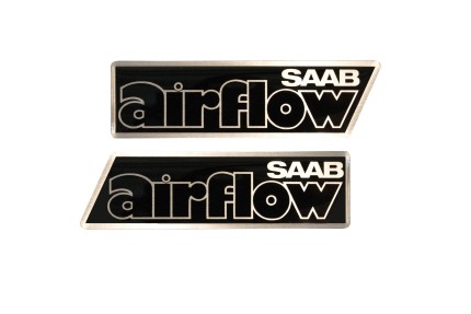 Saab airflow badges saab emblems and badges