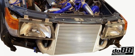 Intercooler para Saab 900 turbo de 1987-1993 (NEGRO) Motor
