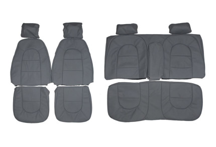 Leather seat covers grey front/rear Saab 900 3 doors 1984-1989 Parts you won't find anywhere else