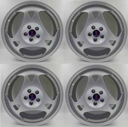 Complete set of 4 FORGED SAAB Aero wheels in 19
