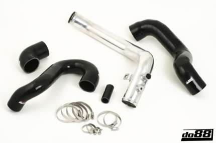 Conduit d'admission inox avec durites silicones Saab 9.5 2001-2009 (NOIRES) Moteur