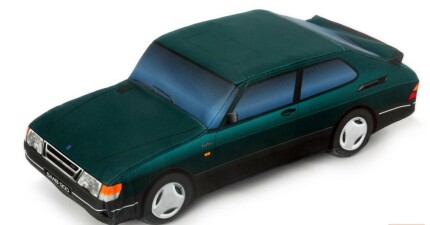 Decorative cushion in the form of a Saab 900 Green New PRODUCTS