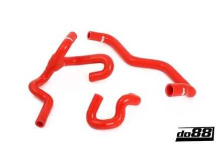 kit durites de chauffage en silicone pour Saab 9.5 1998-2010 (ROUGE) Chauffage