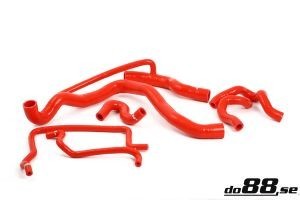 Coolant hoses kit in silicone Saab 9.3 2.0T 2003-2011 (RED) Engine