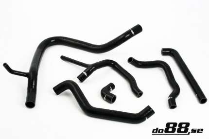 Kit Durites de Refroidissement et chauffage en silicone pour saab 900 turbo 16 soupapes (NOIR) Chauffage