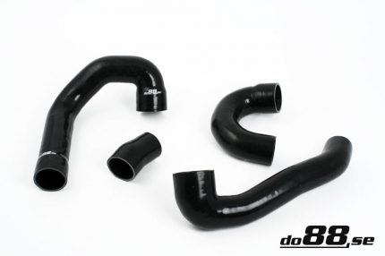 Turbo, Intercooler hoses kit in silicone Saab 9.3 2.0 turbo petrol (Black) Turbochargers and related