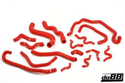 Kit Mangueras silicona de enfriamiento saab 9.3 V6 2.8T 2006-2011 (rojo) Motor