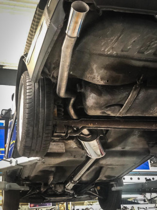 NEW Stainless-Steel Exhaust System with Oval Tailpipe (SAAB C900) Exhaust system