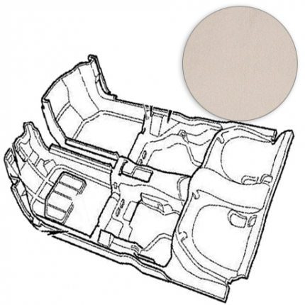 Genuine saab carpet for SAAB 9.3 (3 doors) Interior Mats set