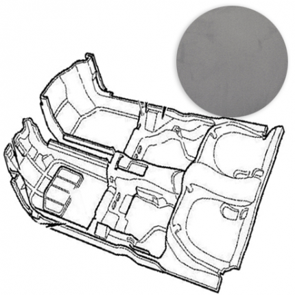 Moquette grise SAAB d'origine pour SAAB 9.3 (coupe) Opération spéciale du 25 au 30 avril, -15% automatiquement