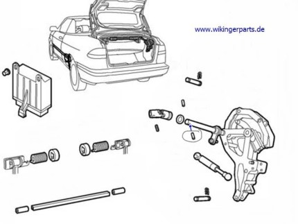 safety pin for roof top for saab 9.3 convertible 1998-2003 New PRODUCTS