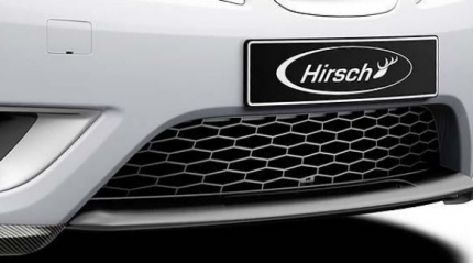 HIRSCH Front lower bumper grille in black saab 9.3 2008-2012 Front grille