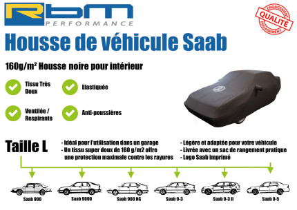 RBM dealer car cover with SAAB Logo black saab gifts: books, saab models and merchandise