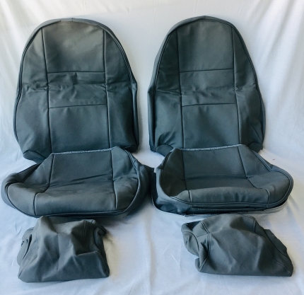 Front leather seat covers in grey for Saab 900 NG CV 1994-1998 New PRODUCTS