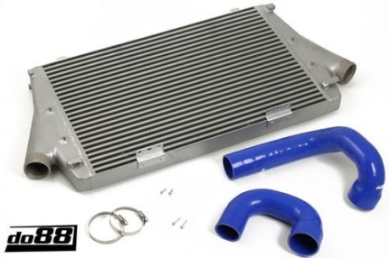 Kit Intercooler Alu hautes performances plus durites Saab 9.3 1.8T 2.0T 2003-2011 (BLEUE) Moteur