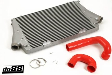 Kit Intercooler Alu hautes performances plus durites Saab 9.3 1.8T 2.0T 2003-2011 (ROUGE) Moteur