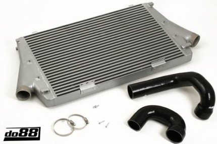 Kit Intercooler Alu hautes performances plus durites pour Saab 9.3 1.8T 2.0T 2003-2011 (NOIRE) Moteur