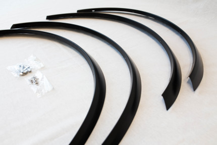 Complete fender extensions kit matt black for Saab 900 classic Bonnet, fenders and wings