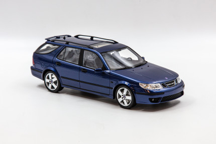 Saab 9-5 Estate Aero model 1:18 dark blue saab gifts: books, saab models and merchandise