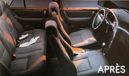 Tissu de siège Zegna pour Saab 900/9000 Des pièces introuvables ailleurs