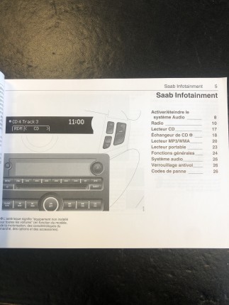 Saab 9.3 Infotainment Manual 2008 Special Operation -15% from April 25 to 30th