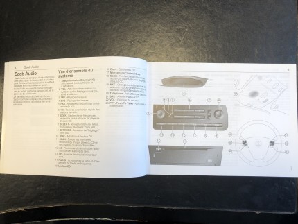 Manuel d'infotainment du propriétaire saab 9.3 2003 Cadeaux: livres, SAAB minatures...