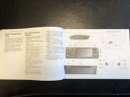 Manuel d'infotainment du propriétaire saab 9.3 2003 Cadeaux: livres, SAAB minatures...