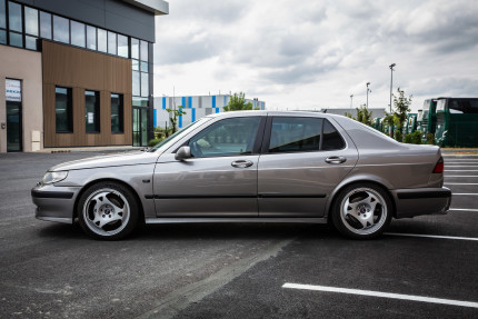 Complete set of 4 FORGED SAAB Aero wheels in 18