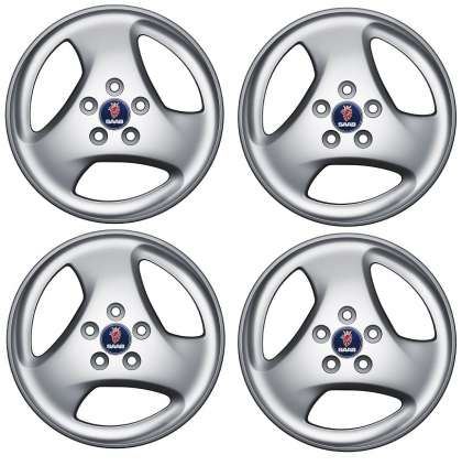 Complete set of 4 genuine saab wheels in 16