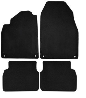 Complete set of black textile mats for saab 9.3 2003-2007 (except Convertible) New PRODUCTS