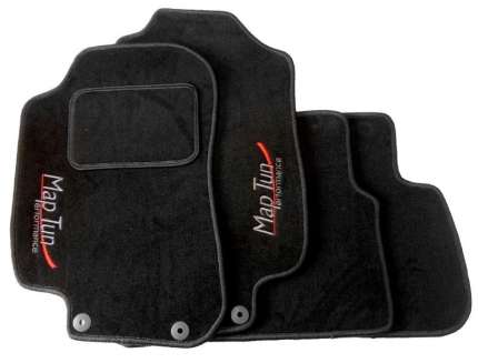 Complete set of black MapTun textile mats for saab 9.3 2004-2012 CV SAAB Accessories