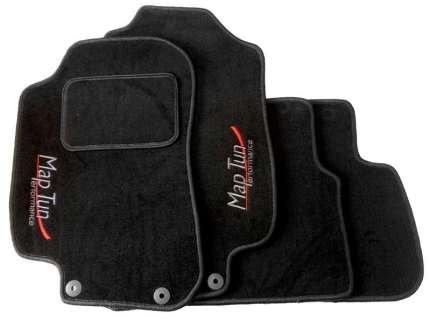 Complete set of MapTun black textile interior mats for saab 9.5 2008-2010 SAAB Accessories