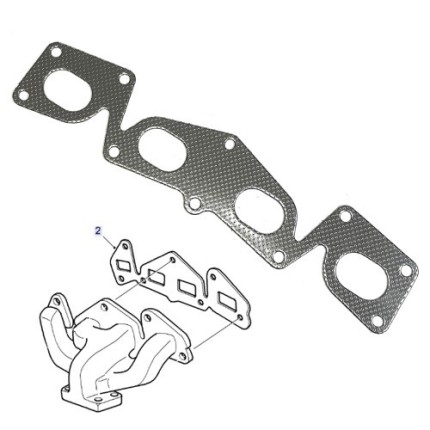 Junta colector de escape saab 4 cilindros 16 válvulas 900 NG - 9000 - 9.3 - 9.5 Juntas